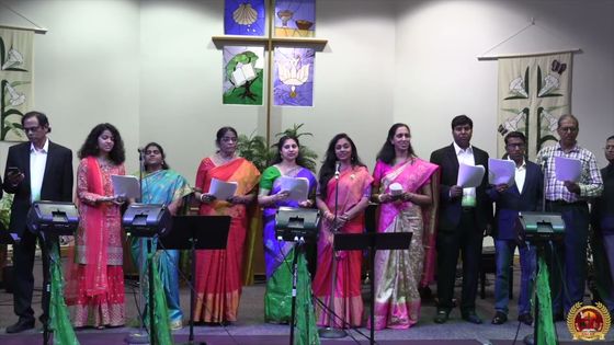 The SACFF choir leading praise and worship at CFC 2021